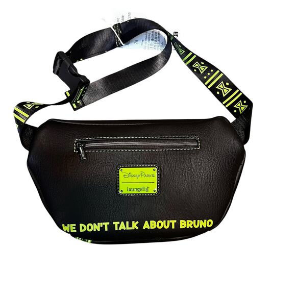 Loungefly Disney  Encanto We Don’t Talk About Bruno Fanny Pack NEW glow in dark - Picture 3 of 8